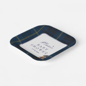 Polo Teddy Bear Baby Shower Papieren Bordje (Gebogen)