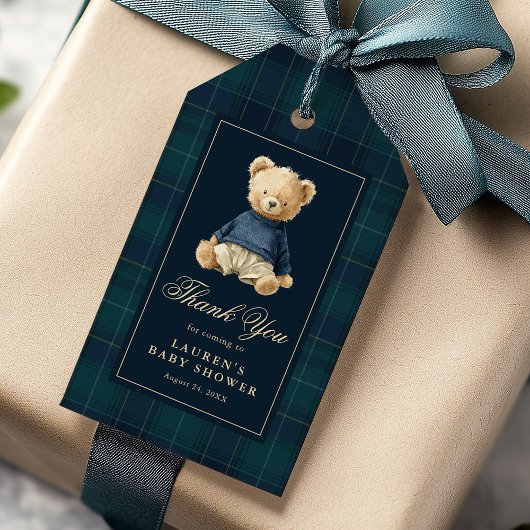 Polo Teddy Bear Baby Shower Thank You Cadeaulabel