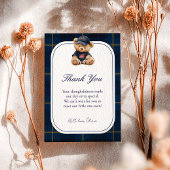 Polo Teddy Bear Baby Shower Thank You Card Bedankkaart