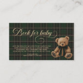 Polo Teddy Bear Classic Baby Shower book for baby Informatiekaartje (Voorkant)