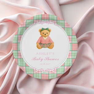 Polo Teddy Bear Girl Beer Baby shower Papieren Bordje
