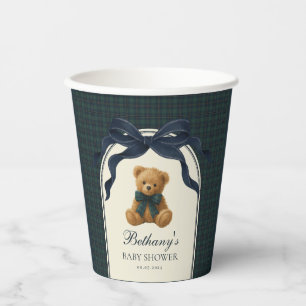 Polo Teddybeer Navy Strik Baby Jongen Papieren Bekers