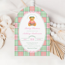 Polo Teddybeer Roze Baby Shower