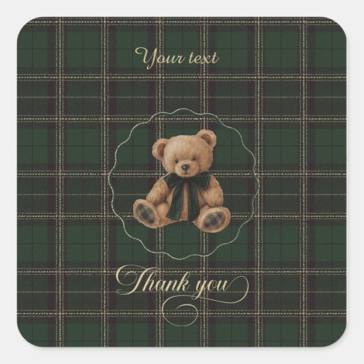 Polo Teddybeer Sticker (Voorkant)
