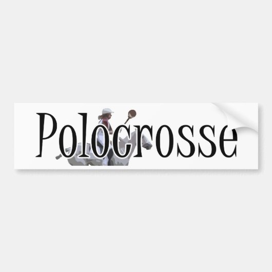 Polocrosse Bumpersticker (Voorkant)