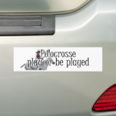 Polocrosse Bumpersticker - spelen of spelen (Op auto)