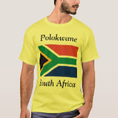 Polokwane, Zuid-Afrika met Zuid-Afrikaanse vlag T-shirt (Voorkant)