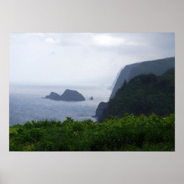 Pololu Valley Lookout, Hawaii, afdrukken Poster