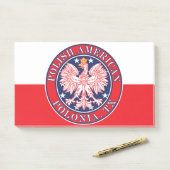 Polonia Texas Poolse Amerikaanse adelaar Post-it® Notes (Op bureau)