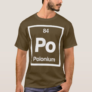 Polonium - Po - Periodic Table of Elements - Sine T-shirt