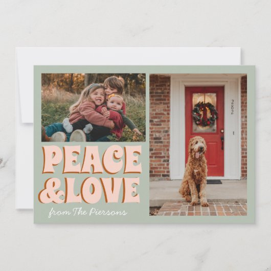 poloraid foto Merry Xmas Schattige Funny Christmas Kaart (Voorkant)