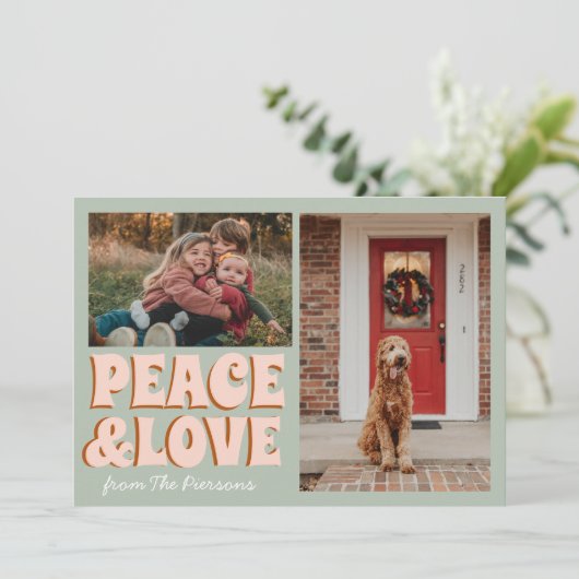 poloraid foto Merry Xmas Schattige Funny Christmas Kaart (Staand voorkant)