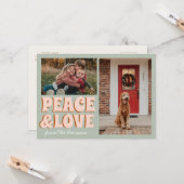 poloraid foto Merry Xmas Schattige Funny Christmas Kaart (Voorkant / Achterkant in situ)