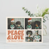 poloraid foto Merry Xmas Schattige Funny Christmas Kaart (Staand voorkant)