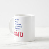 Polos, pony's, porsches, proeftijd, play-off Mok (Voorkant links)