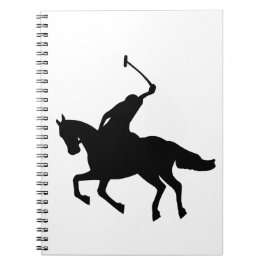 Polospeler en paard notitieboek