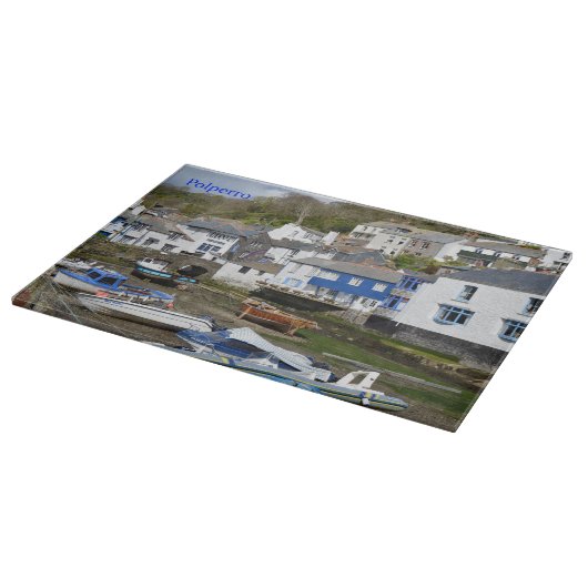 Polperro Cornwall Engeland Laag water Snijplank (Hoek)