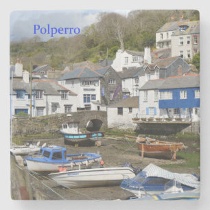 Polperro Cornwall England - Lage band Stenen Onderzetter