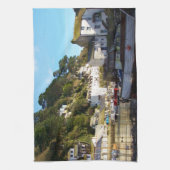 Polperro Cornwall England Theedoek (Verticaal)