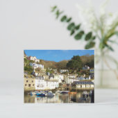 Polperro Harbour Cornwall England Briefkaart (Staand voorkant)