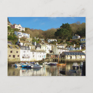 Polperro Harbour Cornwall England Briefkaart