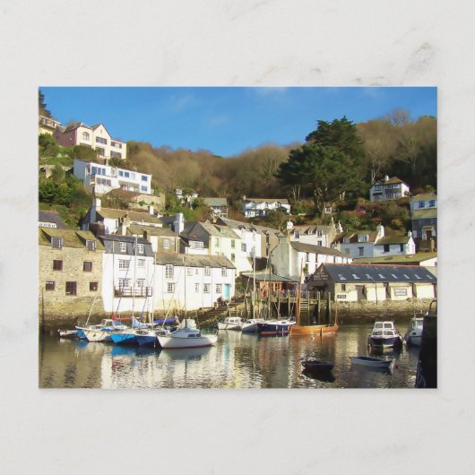 Polperro Harbour Cornwall England Briefkaart (Voorkant)