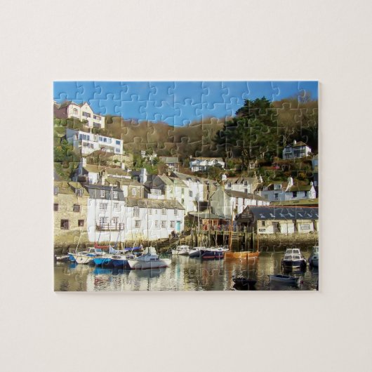 Polperro Harbour Cornwall England Legpuzzel (Horizontaal)