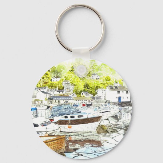 "Polperro Reflections"-Sleutelhanger Sleutelhanger (Voorkant)