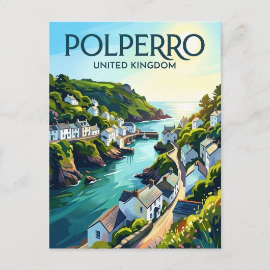 Polperro Verenigd Koninkrijk Briefkaart (Voorkant)