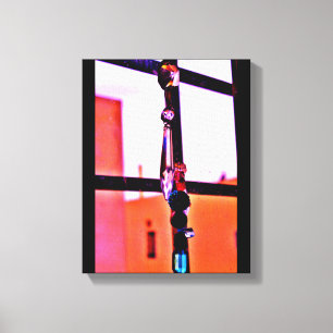 Pols en kralen canvas afdruk