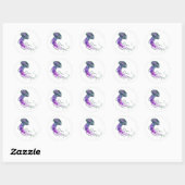 POLS EN TENTAKELS RONDE STICKER (Vel)