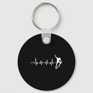 Pols Hartslag Skater Ollie Skateboard Skateboard Sleutelhanger