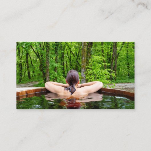 Pols Hot Tub Sauna Construction Repair Service Visitekaartje (Achterkant)