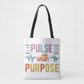 Pols met doel tote bag (Voorkant)