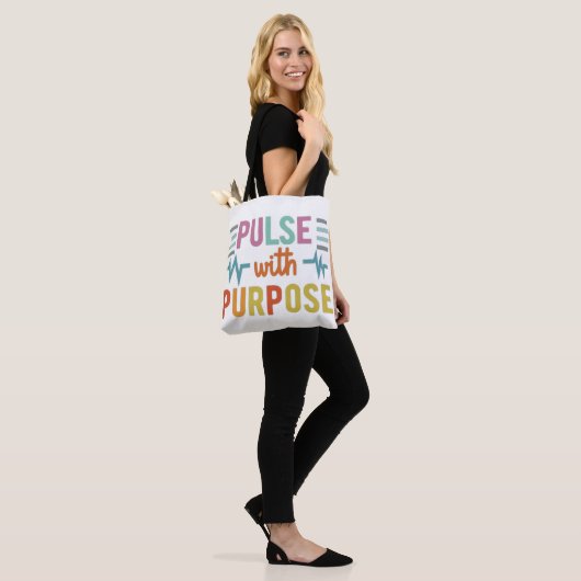 Pols met doel tote bag (Op model)