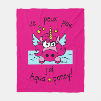 polsbedekking "Licorne, Aquaponey" Fleece Deken