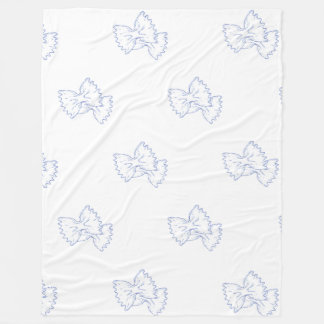 Polsdeken - Pasta Lover - Farfalle Fleece Deken