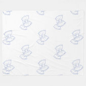 Polsdeken - Pasta Lover - Farfalle Fleece Deken (Voorkant (Horizontaal))