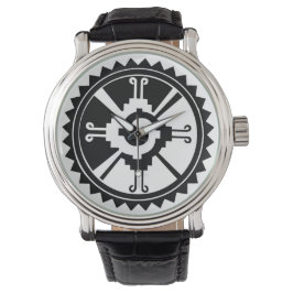 Polshorloge met Hunab Ku Mayan symbool Horloge