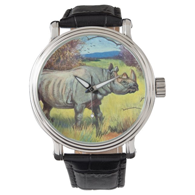 polshorloge - Rhinoceros Horloge (Voorkant)