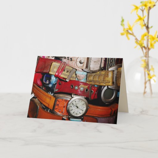 Polshorloges, alle Occasion Fun Blank Wenskaart Kaart (Gele Bloem)