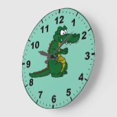 Polshorloges voor krokodilvormig ontwerp grote klok (Hoek)