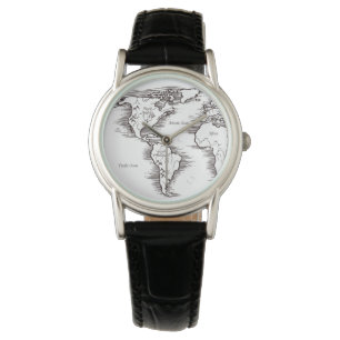 Polshorloges voor vrouwen -  Wereldkaart VS Horloge