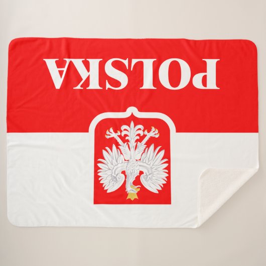 Polska 1 sherpa deken (Voorkant (horizontaal))