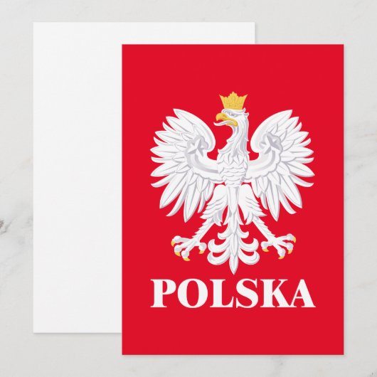 Polska 3 feestdagenkaart (Voorkant / Achterkant)