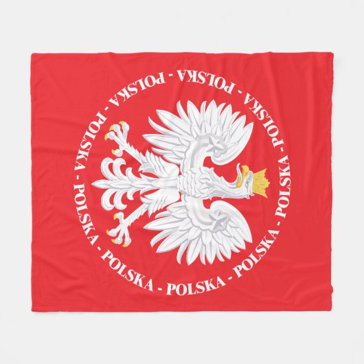 Polska 4 fleece deken (Voorkant (Horizontaal))