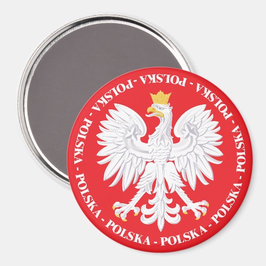Polska 4 magneet (Voorkant / Achterkant)
