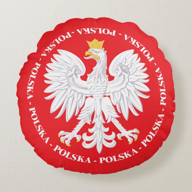 Polska 4 rond kussen (Voorkant)