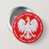 Polska 4 ronde button 7,6 cm (Voorkant /achterkant)