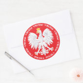 Polska 4 ronde sticker (Envelop)